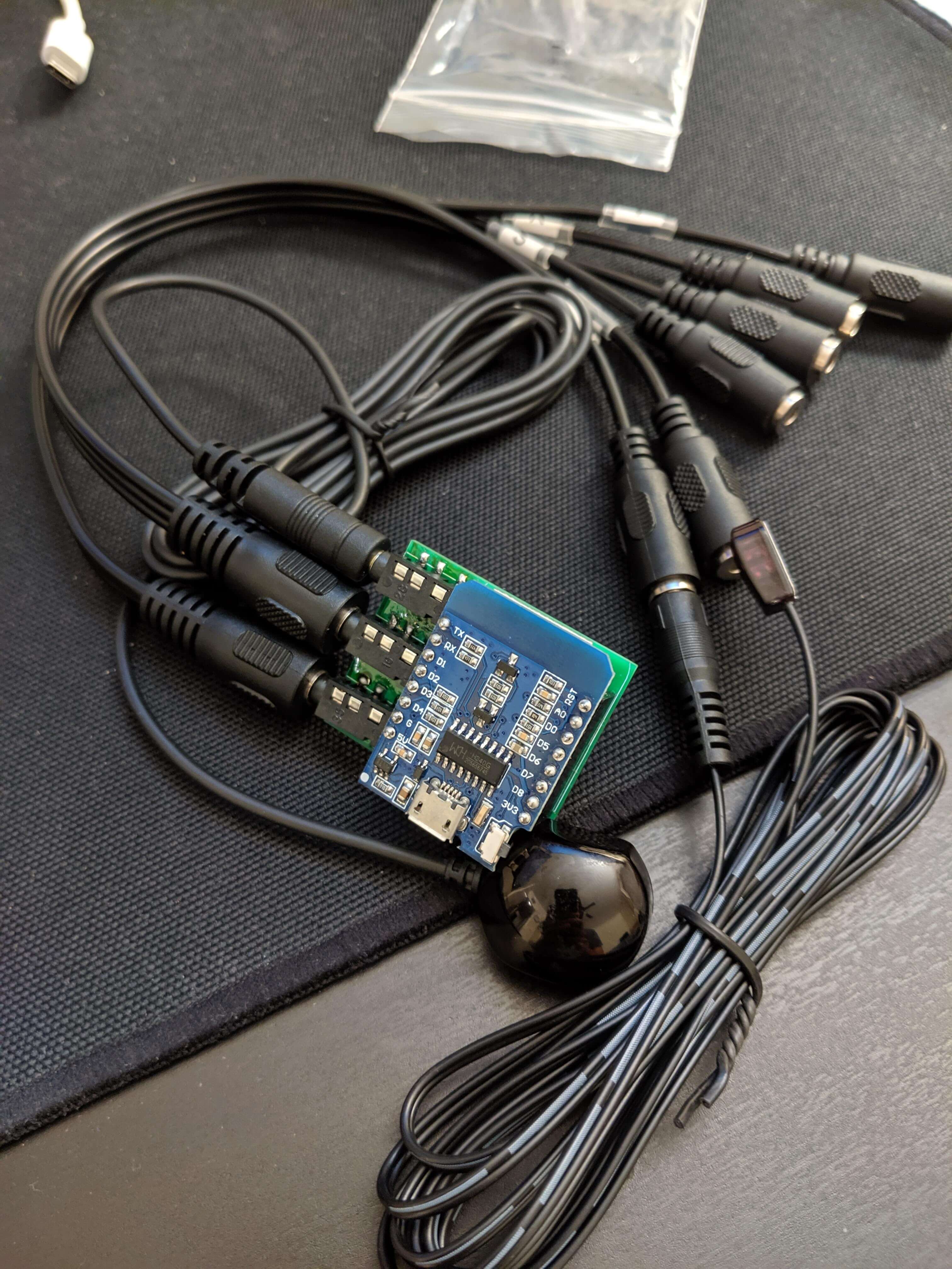 Image of the ESP8266 and breakout board