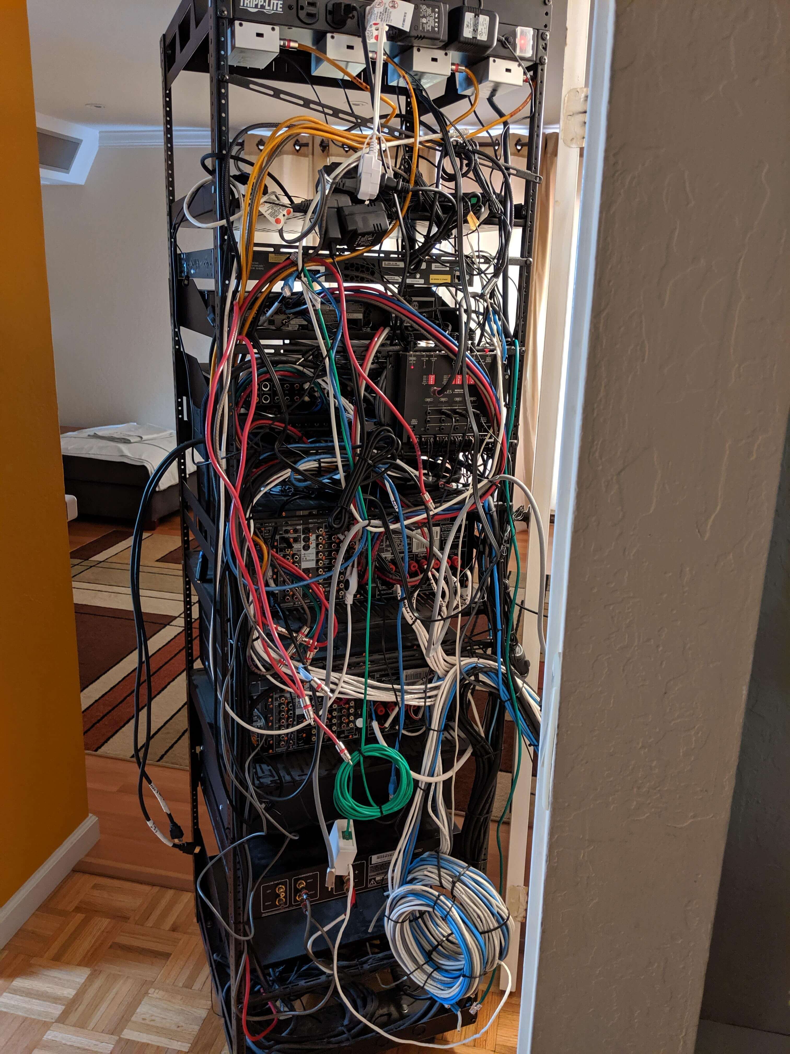 Image of the back of the rack